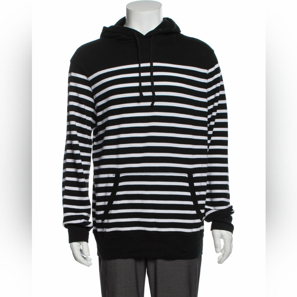 Polo Ralph Lauren black and white striped hoodie